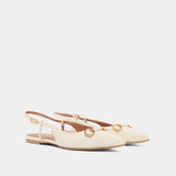 Ballerines Dedicace Cuir Brilla Ecru