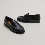 Mocassins Delice Cuir Vieilli Noir