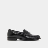 Mocassins Delice Cuir Vieilli Noir