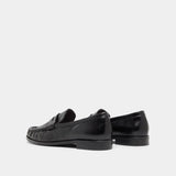 Mocassins Delice Cuir Vieilli Noir