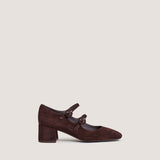 Salomes/babies Delou Velours Marron