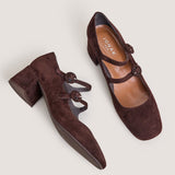 Salomes/babies Delou Velours Marron