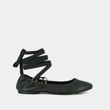 Ballerines Desireuse Cuir Noir