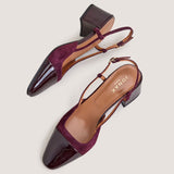 Salomes/babies Dhapopy Vernis/velou Bordeaux-bordeaux