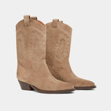 Bottes Donatella Croute Taupe