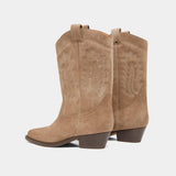 Bottes Donatella Croute Taupe