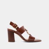 Sandales Dore Cuir Marron