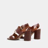 Sandales Dore Cuir Marron