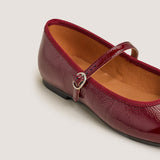 Ballerines Douceur Vernis Pliss Bordeaux