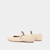 Ballerines Douceur Vernis Pliss Ecru