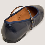 Ballerines Douceur Vernis Pliss Marine