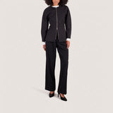 Escarpins Drapy Velours Noir