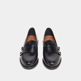 Mocassins Drizza Cuir Glace Noir