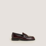 Mocassins Duedi Cuir Glace Bordeaux