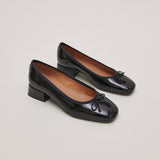 Ballerines Dybil Vernis Plisse Noir