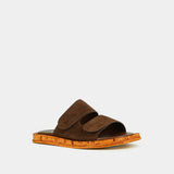 Mules Elsie Croute Marron-Fonce