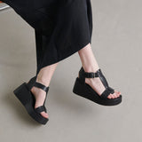 Sandales Estelle Cuir Noir