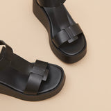 Sandales Estelle Cuir Noir