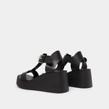 Sandales Estelle Cuir Noir