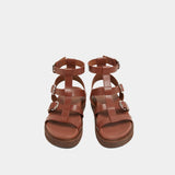 Sandales Lagon Cuir Glace Marron
