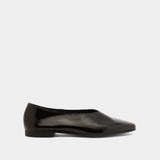 Ballerines Lea Vernis Plisse Noir