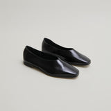 Ballerines Lea Vernis Plisse Noir