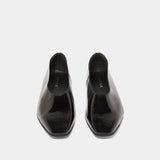Ballerines Lea Vernis Plisse Noir