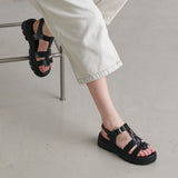 Sandales Londres Cuir Noir