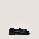 Mocassins Nellou Cuir Glace Noir