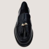 Mocassins Nellou Cuir Glace Noir