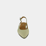 Ballerines Noa Vernis Plisse Ecru