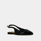 Ballerines Noa Vernis Plisse Noir