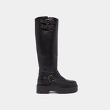 Bottes Reine Cuir Graine Noir