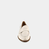 Mocassins Thelma Vernis Plisse Ecru