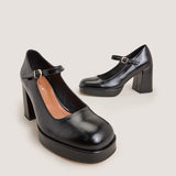 Salomes/babies Veritox Cuir Noir
