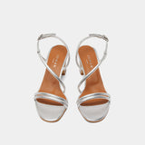 Sandales Vicente Cuir Metalli Argent