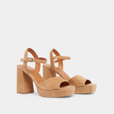 Sandales Vlada Velours Camel