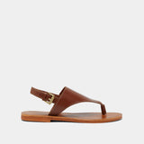 Plagettes Wade Cuir Cognac