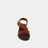 Plagettes Welbi Cuir Cognac