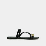 Plagettes Wife Cuir Noir