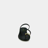 Plagettes Wife Cuir Noir