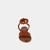 Sandales Wik Cuir Cognac