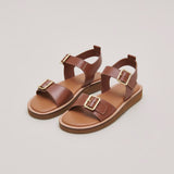Sandales Woma Cuir Cognac