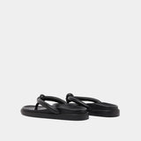 Mules Woodland Cuir Noir