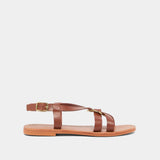 Plagettes Woodstock Cuir Cognac