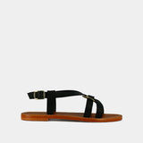 Plagettes Wora Cuir Noir