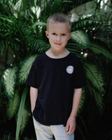 Kids Bamboo Black T-shirt - There is no planet B