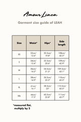 Leah wide linen pants with slits in Cream | sale