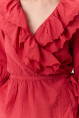 Blouse Cala Tcv1 Plain Red