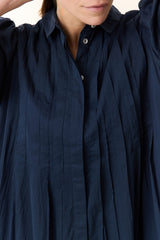 Dress Roca Tc160 Pleat Black-Iris